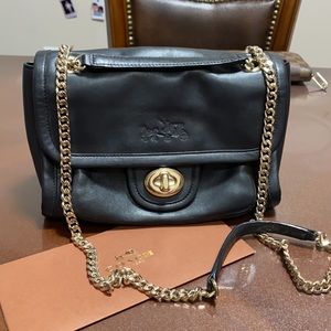 Coach limited black+gold bag
